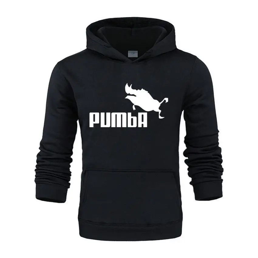 Новинка Pumba модные худи Мужская плотная одежда зимние толстовки для мужчин хип
