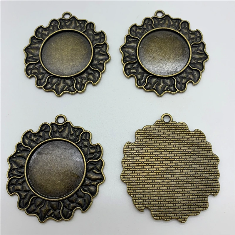 Настройки кабошона из сплава 2 шт. 25 мм стеклянный кабошон металлическая основа