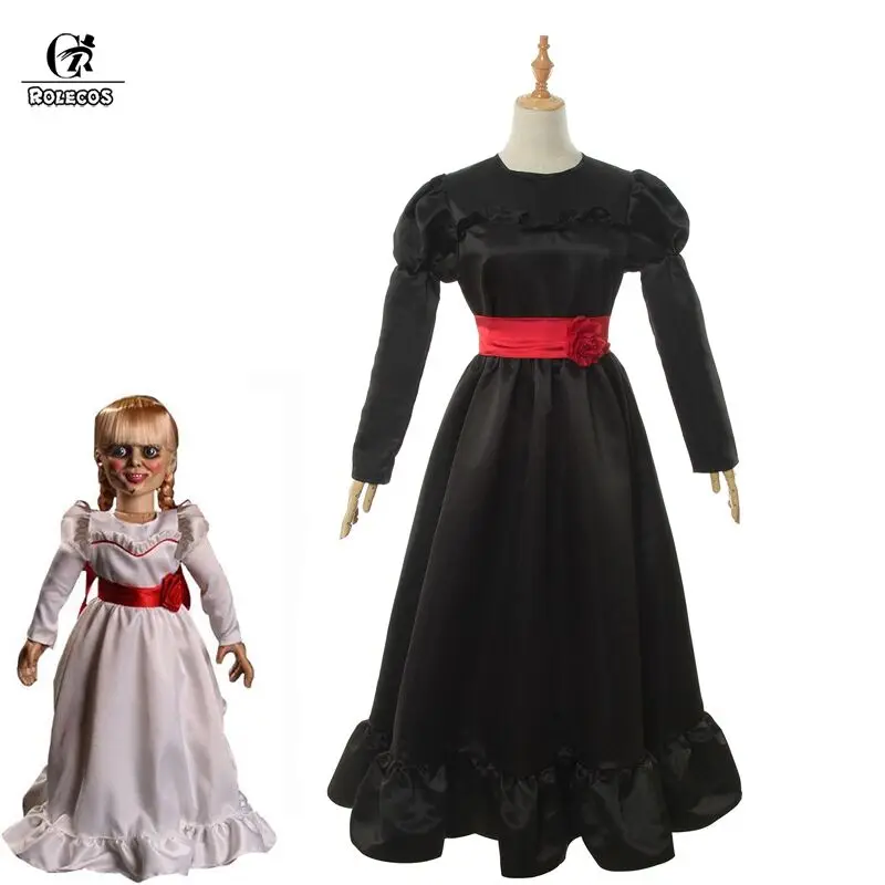 ROLECOS Dark Annabelle костюм для Хэллоуина Детский на Хеллоуин женское платье в стиле