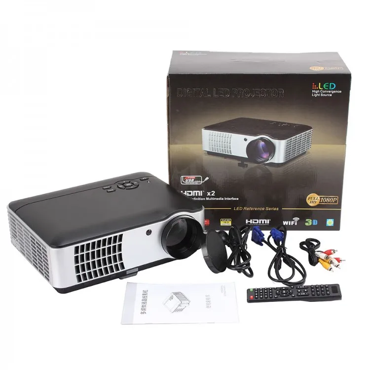 

Home Theater High Definition 2800Lumens Support TV Video Games Cinema 1080P Movie RD-806 LED Projector