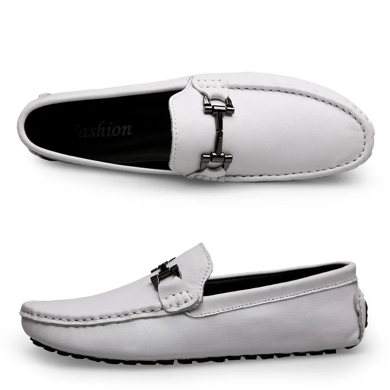 Мокасины мужские из натуральной кожи роскошные брендовые туфли для вождения