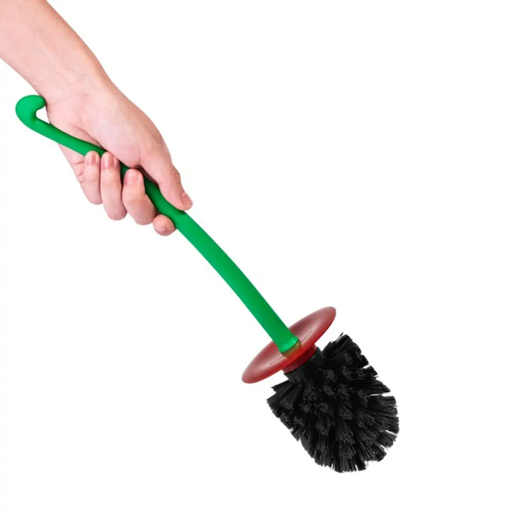 

Cherry Toilet Brush Plastic Set Fashion Thick Brush Head Non-slip Handle Strong Detergency ABS PP Material Brush