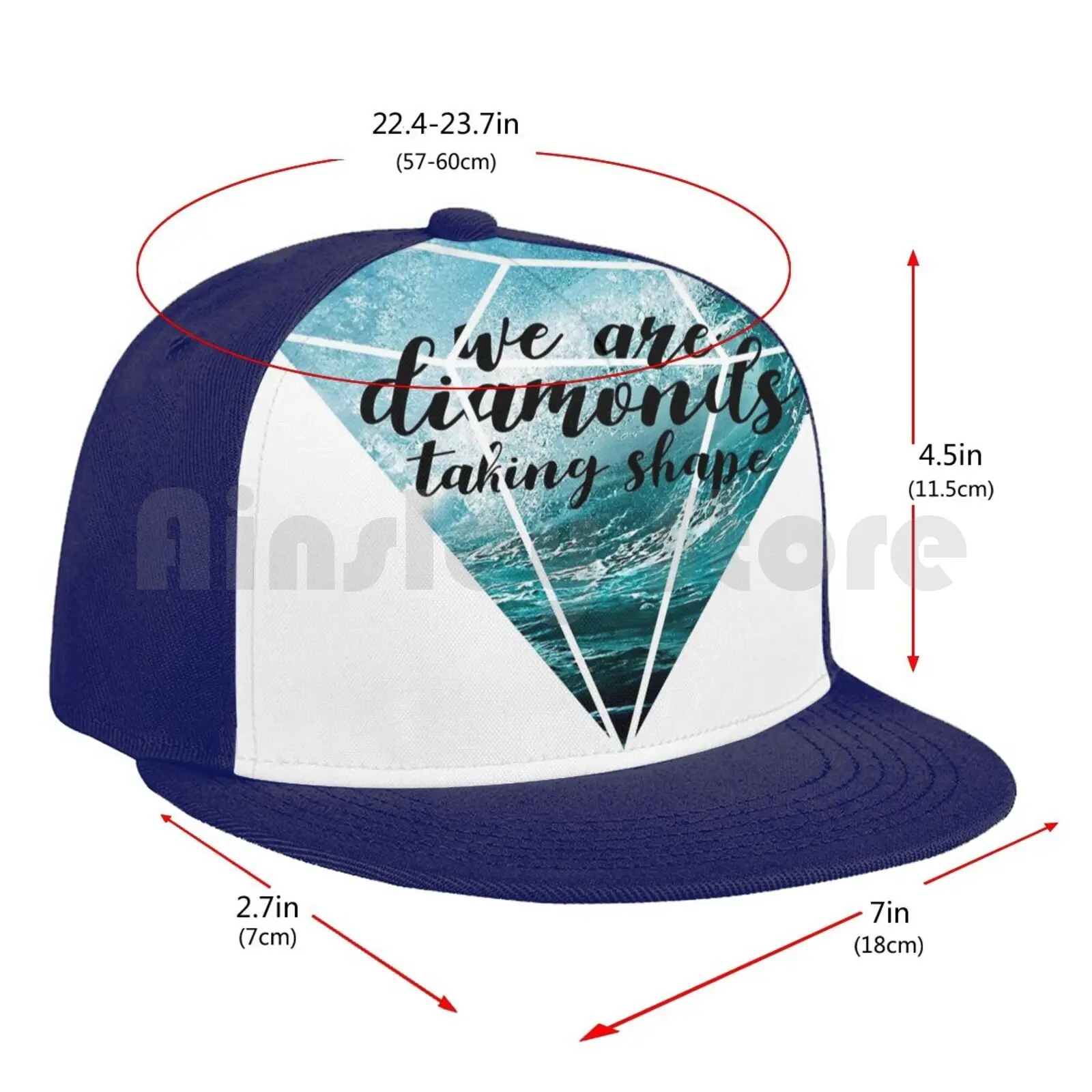 

We Are Diamonds Taking Shape Baseball Cap Unisex Mesh Casual Print Adjustable Cold Play Adventure Of A Lifetime We Are Diamonds