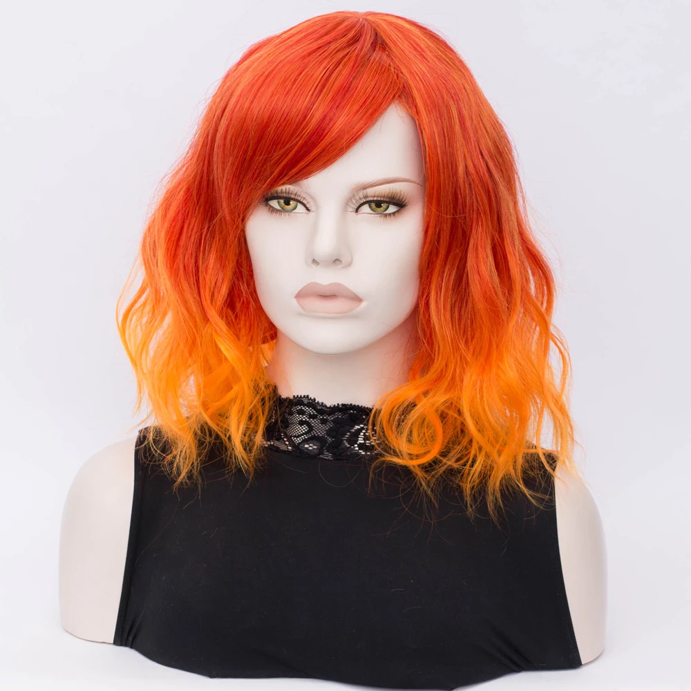 Короткие женские синтетические парики Similler с челкой термостойкий короткий парик