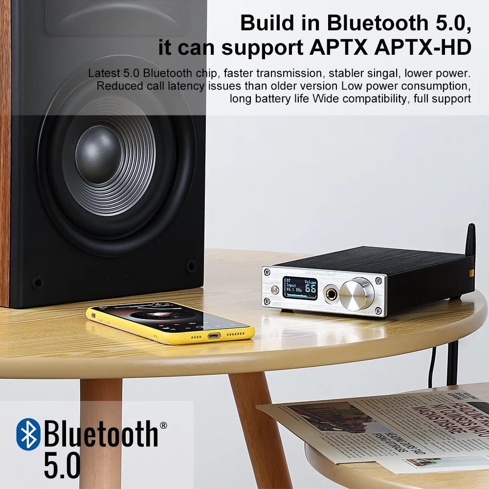 FX Audio D01 Bluetooth 5 0 DAC CSR8675 ES9038Q2M 32Bit 768kHz DSD512 XU208 OLED усилитель для наушников коаксиальный