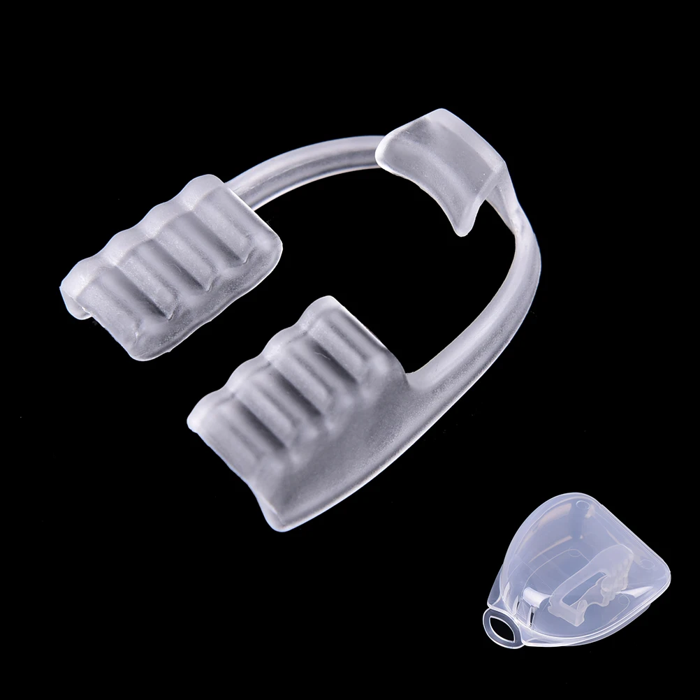 

Hot Sale 1Pc Silicone Dental Mouth Guard Stop Teeth Grinding Bruxism Eliminate Clenching Sleep Aid High Quality