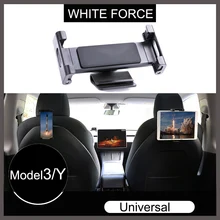 For Tesla Model 3/Y Car Back Seat IPAD Mobile Phone Holder Rotatable Mount Accessories Parts Rear Seat Adjustable Phone Holder