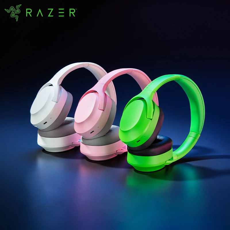 Razer-auriculares inalámbricos Opus X, cascos con cancelación activa de ruido, Bluetooth 5,0, baja latencia, 60ms, personalizados, 40mm