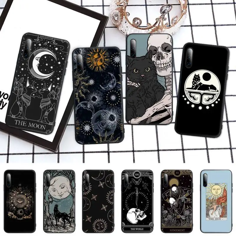 

Witches Moon Tarot Mystery Totem Phone Case For Honor 7A Pro 7C 10i 8A 8X 8S 8 9 10 20 Lite Silicone Cover