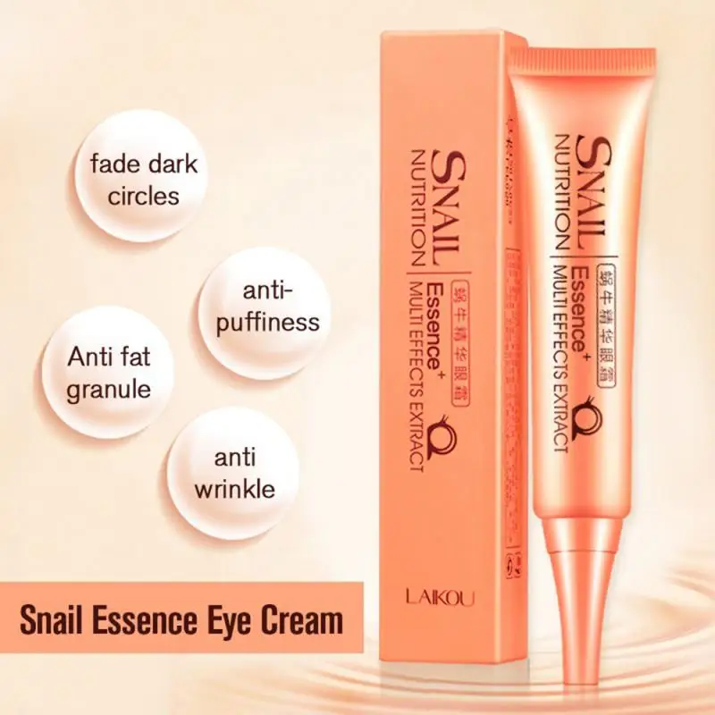 

1PC Snail Essence Eye Cream Moisturizing Firming Anti-Aging Eye Care Dark Circle Removal Anti-Puffiness Eyes Creams Eyes Beauty