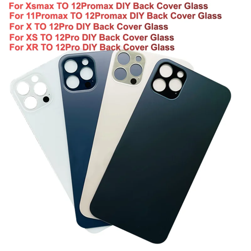

For Battery Cover For iPhone X XS XR XSMAX DIY BACK COVER GLASS XR LIKE 12 XSMAX LIKE 12PRO max XS like 12pro X LIKE 12PRO