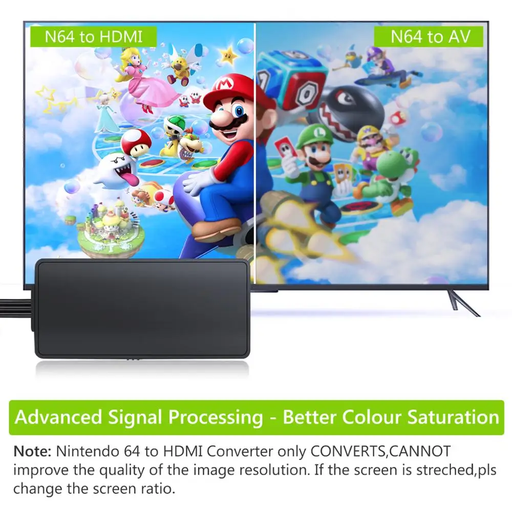 LiNKFOR совместимый для N64 к HDMI конвертер адаптер GameCube Поддержка 1080 P/720 P SNES