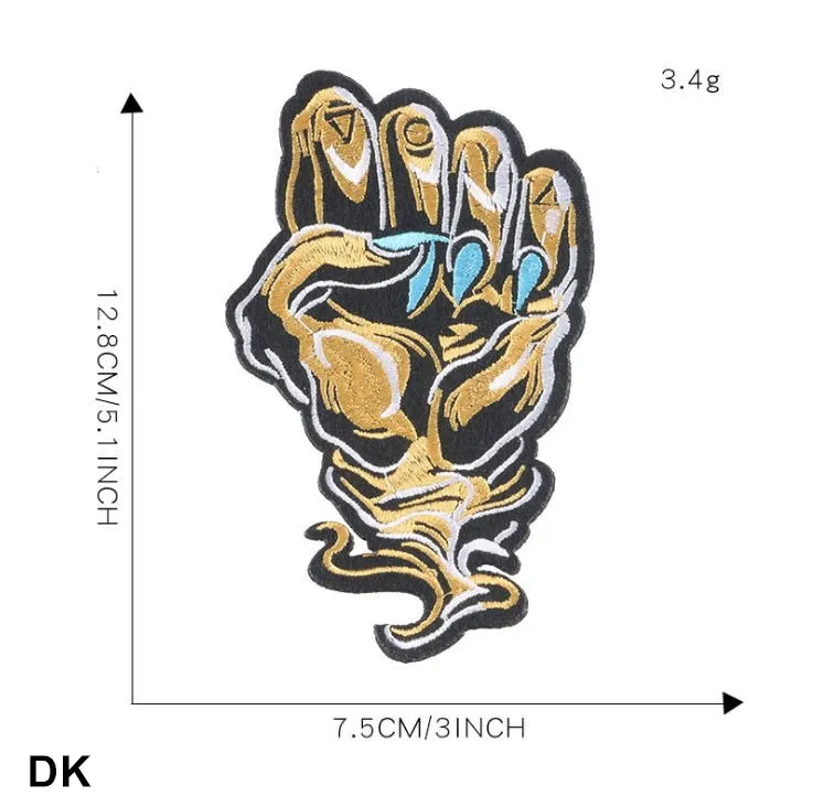 Новое поступление 10 шт. вышитые патчи железные на горном хрустале Джинсы Пальто