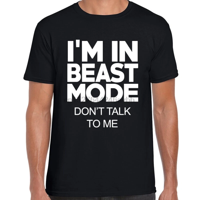 I'M IN BEAST MODE Мужская футболка с принтом Забавный тренажерный зал Лифт Бро