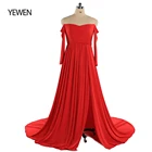 Платье для беременных с открытыми плечами для фотосессии платье для беременных свадебное платье для беременных с длинным рукавом для фотографий