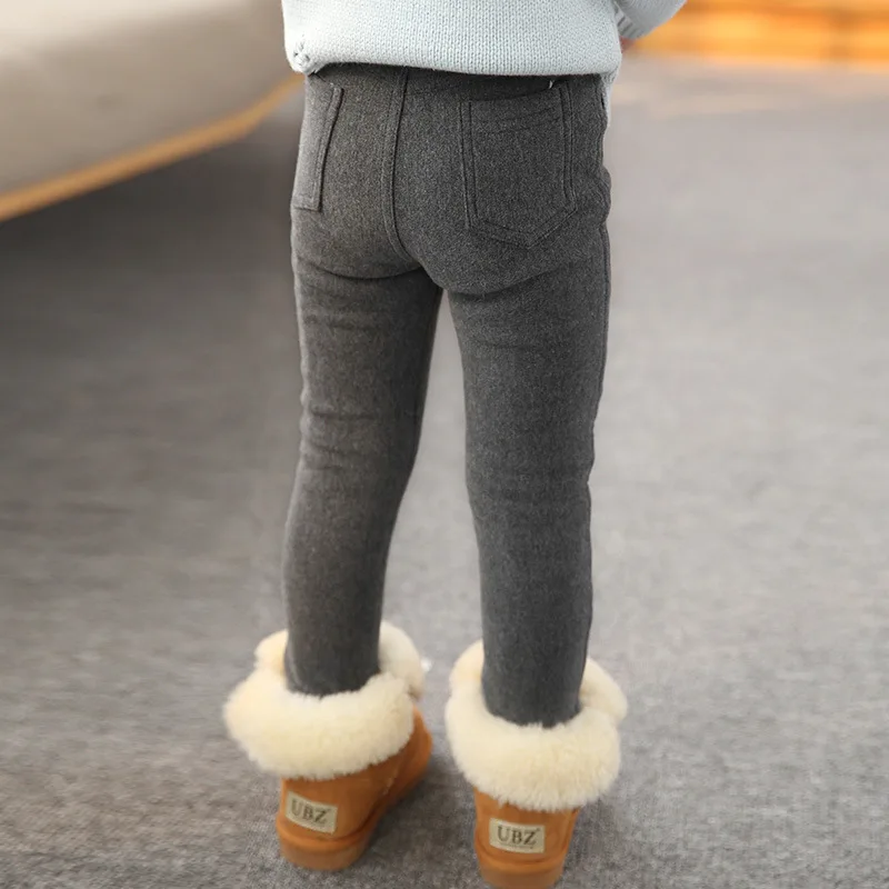 Autumn Winter Baby Girls Leggings Fleece Warm For Girl Fashion Kids Pants Clothing 3-10 Year | Мать и ребенок