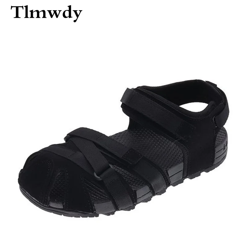 

2021 Summer Women's Sandals Fashion Vintage Velcro Women Casual Sandals Women Baotou Platform Sandals Zapatos Mujer Low-heeled