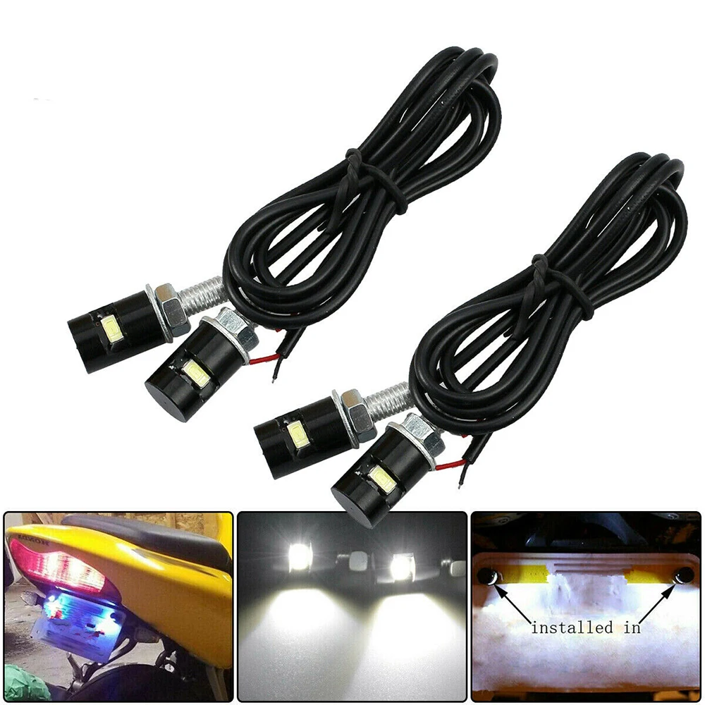 4 шт./компл. белый мотоциклетный Винт SMD светодиодный лампа на болтах