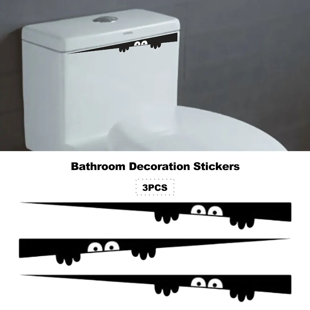 

Peeping Toilet Stickers Lovely Wall Decal Home Decor Art PVC Bathroom Decoration Waterproof Home Decoration Stickers