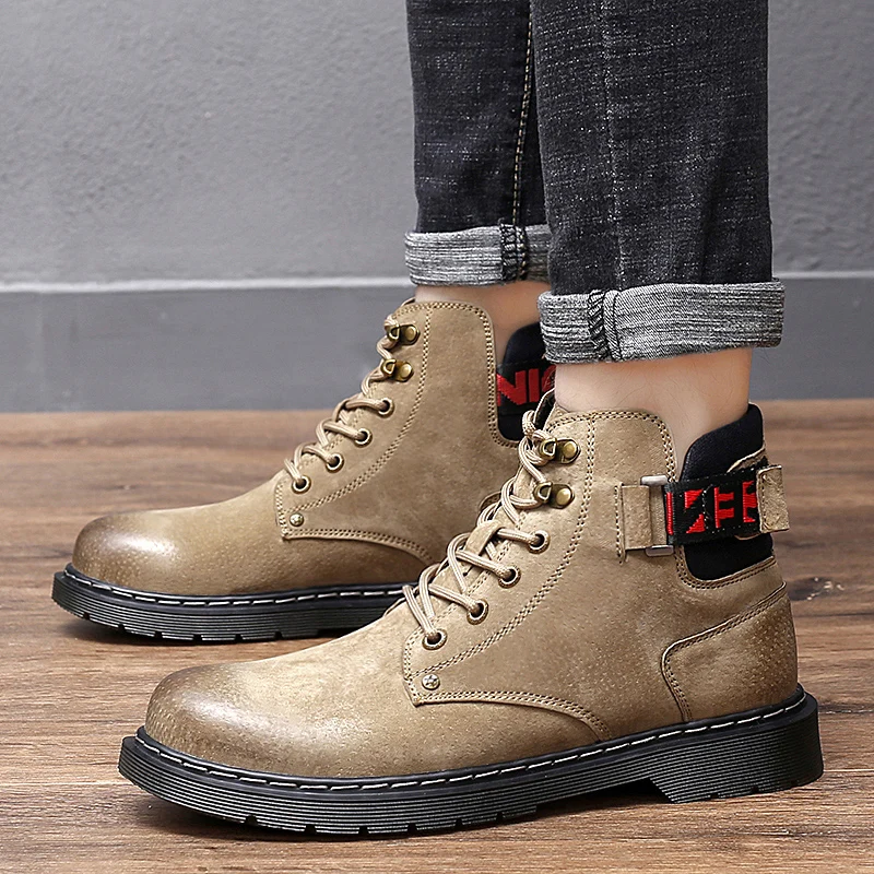 Мужские зимние плюшевые ботинки модные мужские уличные кроссовки походная обувь