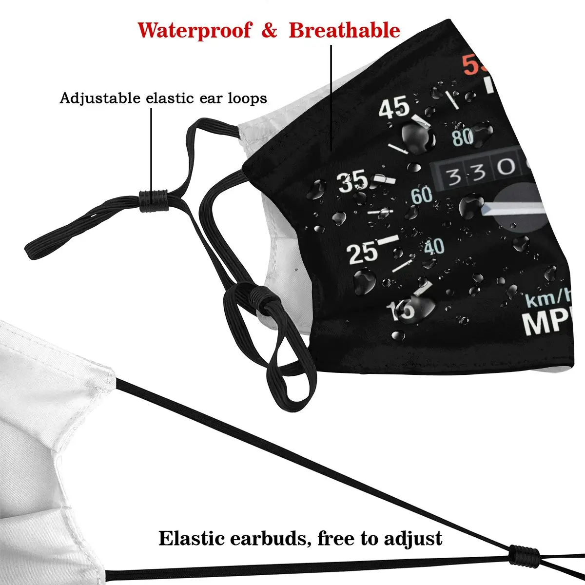 Маска для лица Назад в будущее мили час милая модная маска с 2 фильтрами взрослых |