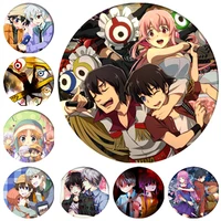 free shipping anime mirai nikki brooch cosplay badges for clothes backpack gasai yuno decoration pin jewelry