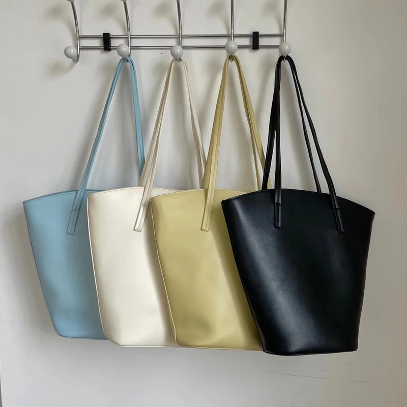 

PU Leather Soft Casual Zipper Shoulder Bag for Women 2021 New Korean Fashion Designer Female Ladies Big Tote Travel Bags Handbag