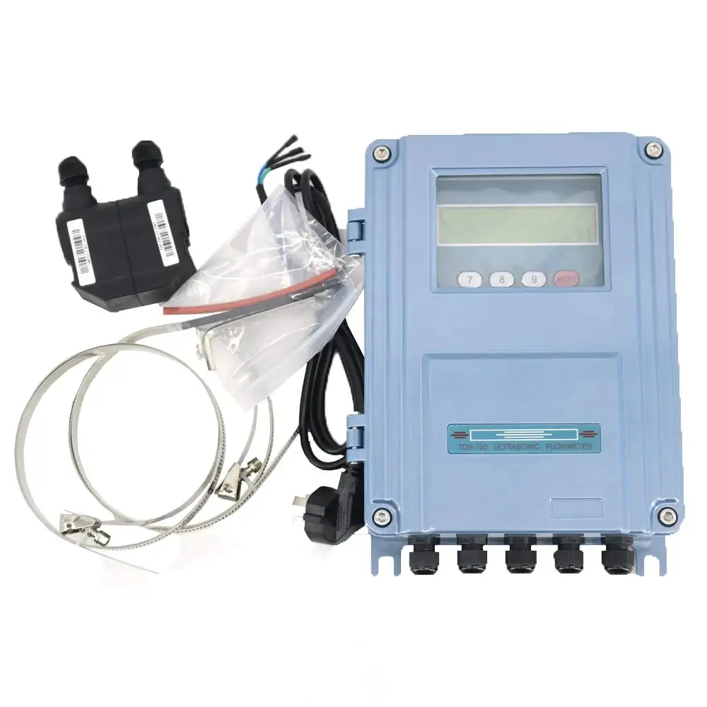 

Wall Mount TDS-100F1-M2 Ultrasonic Flowmeters Liquid Flow Meter DN50~700mm with M2 Clamp On Transducer