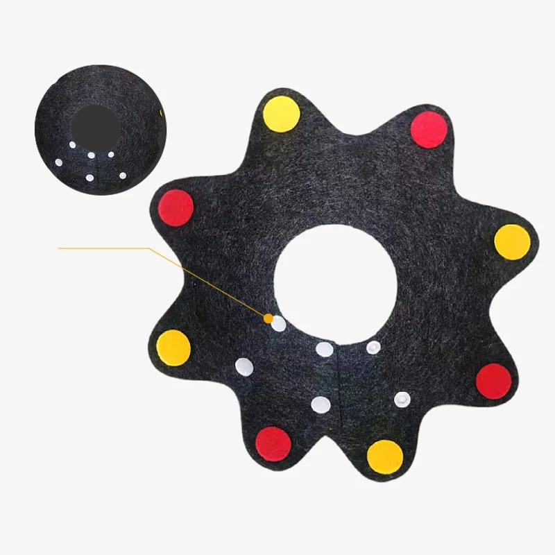 Ошейник для домашних питомцев войлочная цветная Водонепроницаемая маска защиты