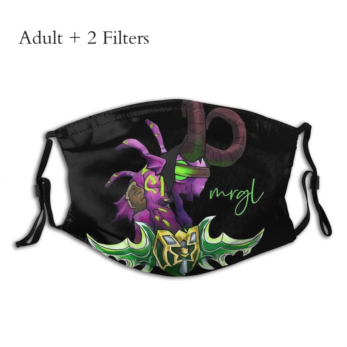 

Mrgldari Fashion Mascarilla World of Warcraft Role-playing Game Reusable Mouth Mask With Filters