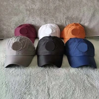 2021 new stone metal nylon baseball cap quick drying ultra thin breathable sun hat men and women fashion couple hats