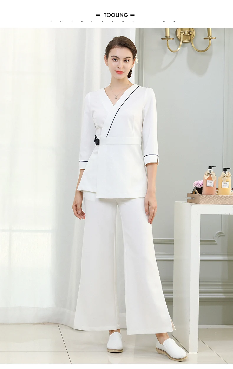 Сезон весна осень Сауна рабочая одежда женская косметичка форма салон отель