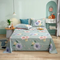 1pcs pure cotton single size kids bed linen no pillowcase 100 cotton bed sheet modern style printed double top king sheets