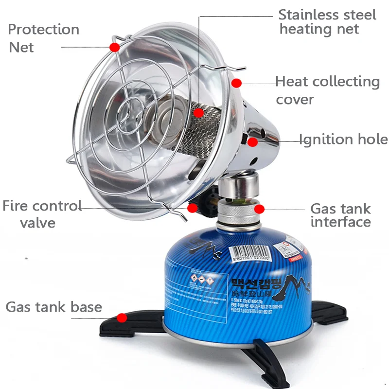 portable gas heater Home indoor outdoor garden camping gas heater heating gas heater Winter camping fishing mini heater stove