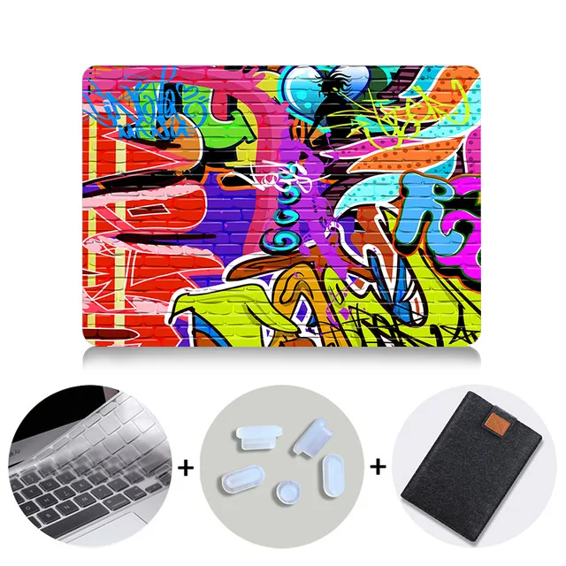 MB17 MTT чехол с граффити для Macbook Air 11 13 Pro retina 12 13 15 16 дюймов Сенсорная панель чехол для mac book pro 13,3 15,4 сумка для ноутбука чехол - Цвет: MB17