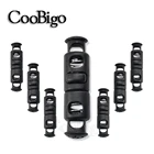 10 шт. 2 отверстие для шнура стопор Пластиковый черный переключатель зажим для одежды шнурок шляпы Паракорда веревки зажим DIY аксессуары