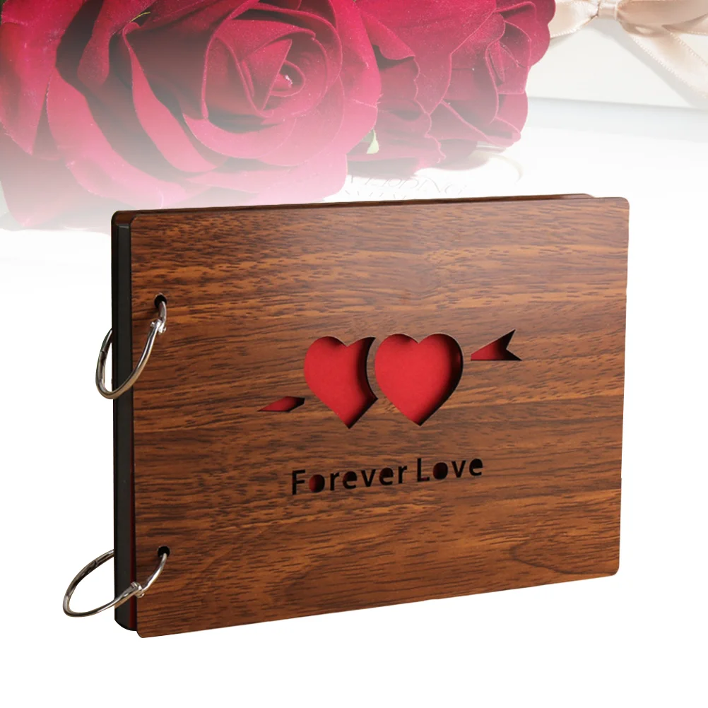 8-дюймовый Деревянный альбом для скрапбукинга с вырезами фотоальбом сделай сам