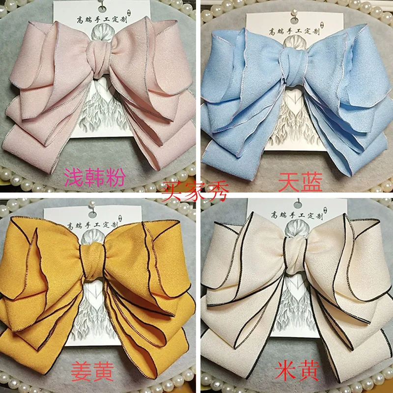 

25yards/roll Korea Style Chiffon Cloth Strip Yarn Solid Color Ribbon 50mm Deco Material For Hat Hairbows Hair Ties Hairband 2020