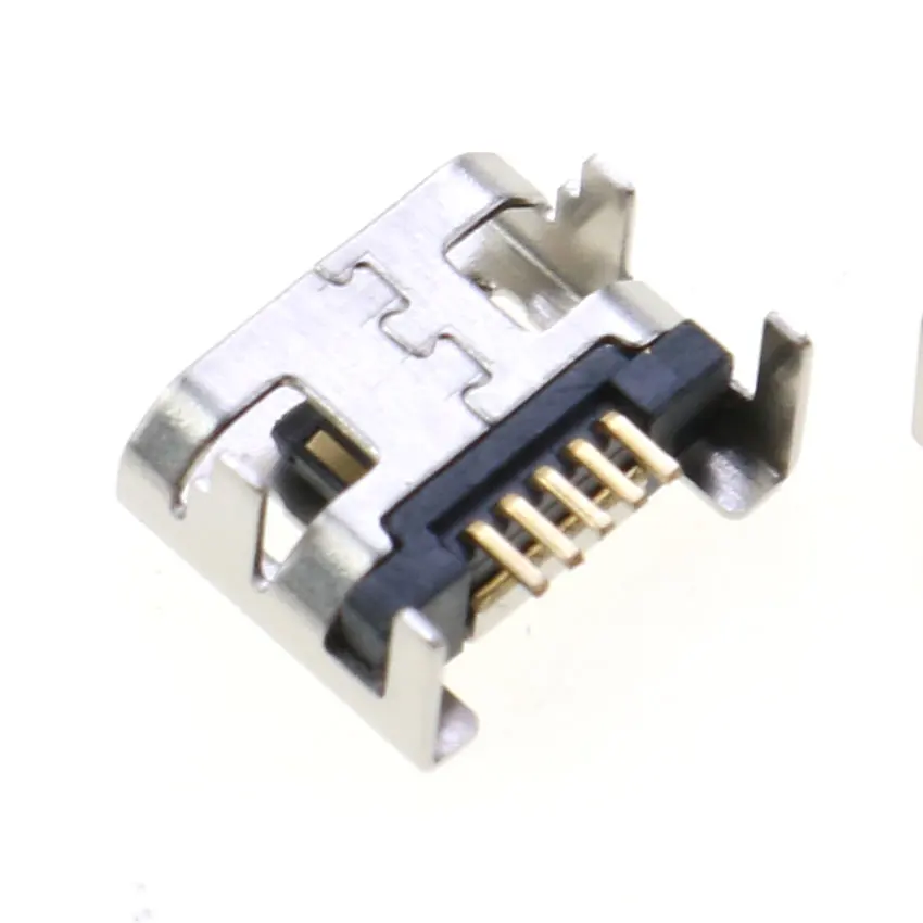 Cltgxdd 2/5/10 шт. разъем Micro USB 5-контактный гнездовой зарядный порт SMD 4 ножки 90 градусов