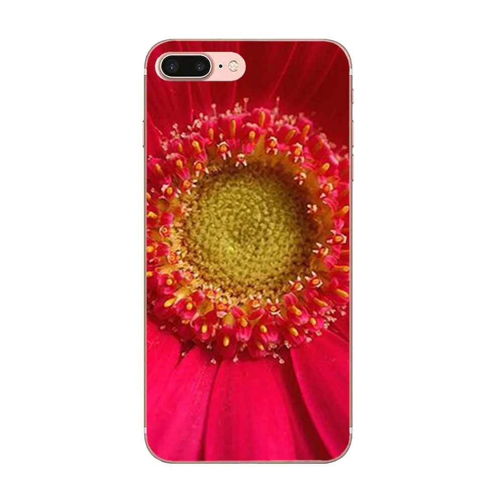 Gerbera Pink Flowers For Samsung Galaxy Note 5 8 9 S3 S4 S5 S6 S7 S8 S9 S10 5G mini Edge Plus Lite Soft TPU Non-slip | Мобильные