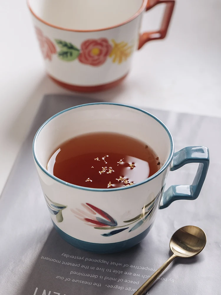 Plain White Bone China Coffee Mug Porcelain Luxury Ceramic Vintage Cup Cafe Tea Thermo Taza Couple EE50BD | Дом и сад
