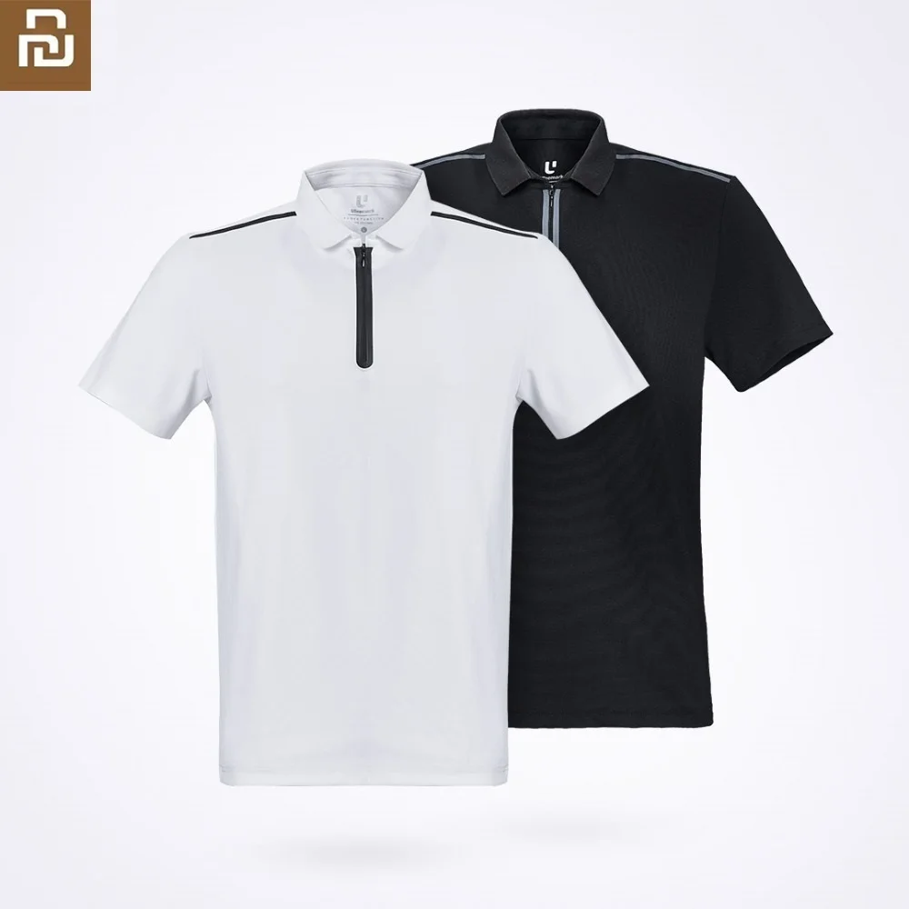 Youpin ULEEMARK Мужская модная функциональная спортивная рубашка поло дышащая моющаяся