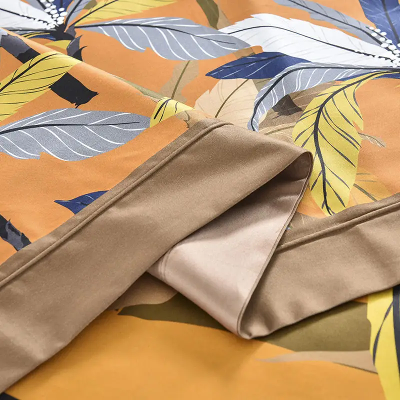 Комплект постельного белья из 100-х египетского хлопка желтое постельное белье