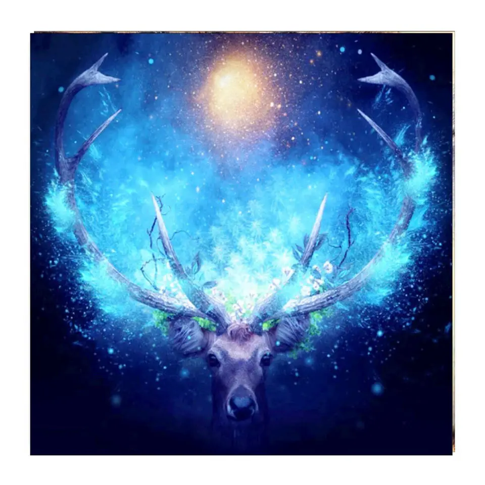 

New 5D diamond painting handmade DIY embroidery cross stitch full custom photo "animal animal deer" wall home decoration gift