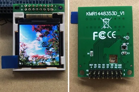 Цветной ЖК экран 1 44 дюйма 16P TFT с платой адаптера HX8353D ILI9163 Привод IC 8Bit параллельный