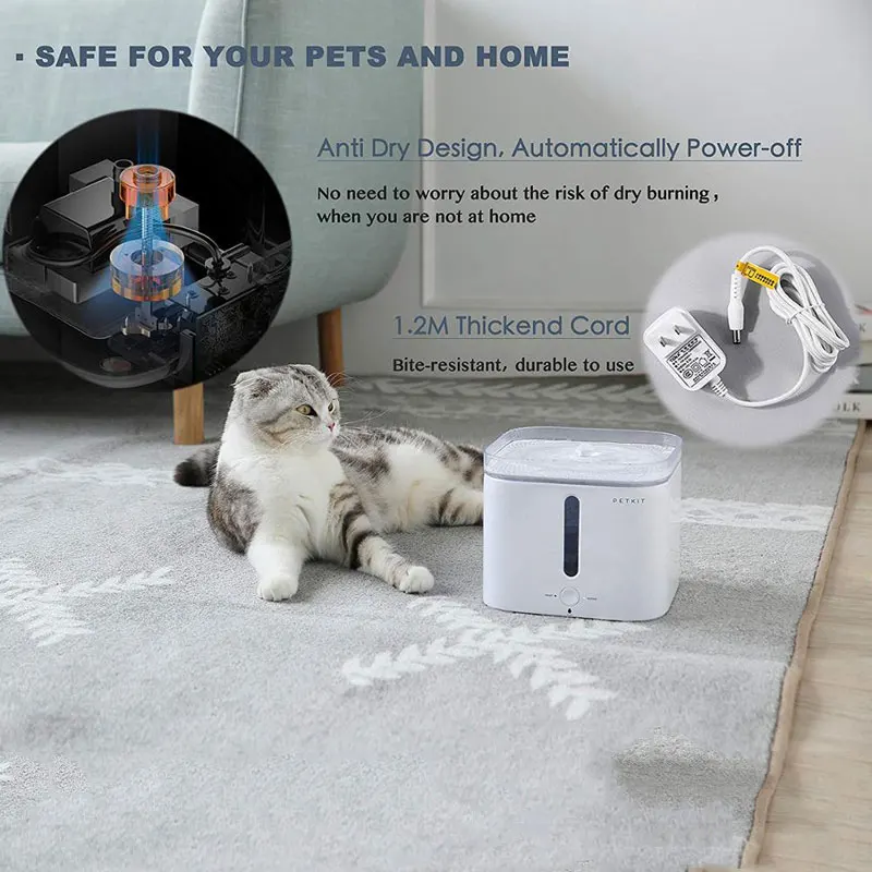 PETKIT автоматический питомец кошка фонтан Электрический Собака Кошка питомец немой поилка питатель миска питатель для домашних животных диспенсер для питьевой воды