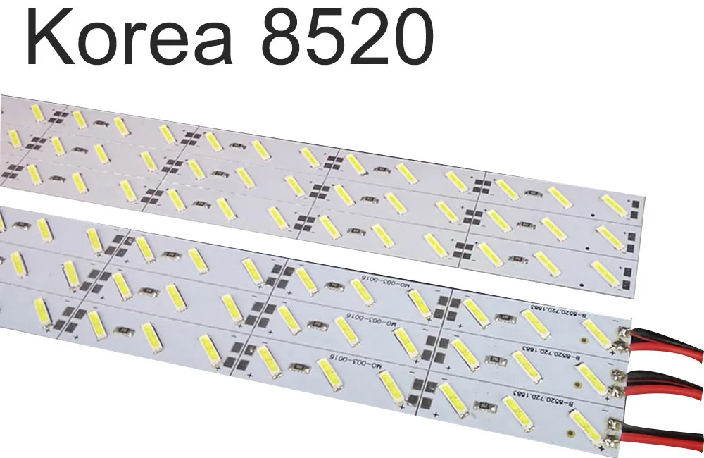 Горячие продажи 10 шт.* 50 см супер яркий жесткий бар свет DC12V 36 led SMD 8520 алюминиевый сплав светодиодные полосы света