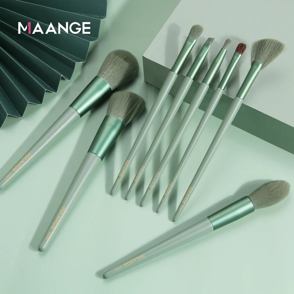 MAANGE 5/8 шт Профессиональные кисти для макияжа Набор тональных хайлайтеров бронзер