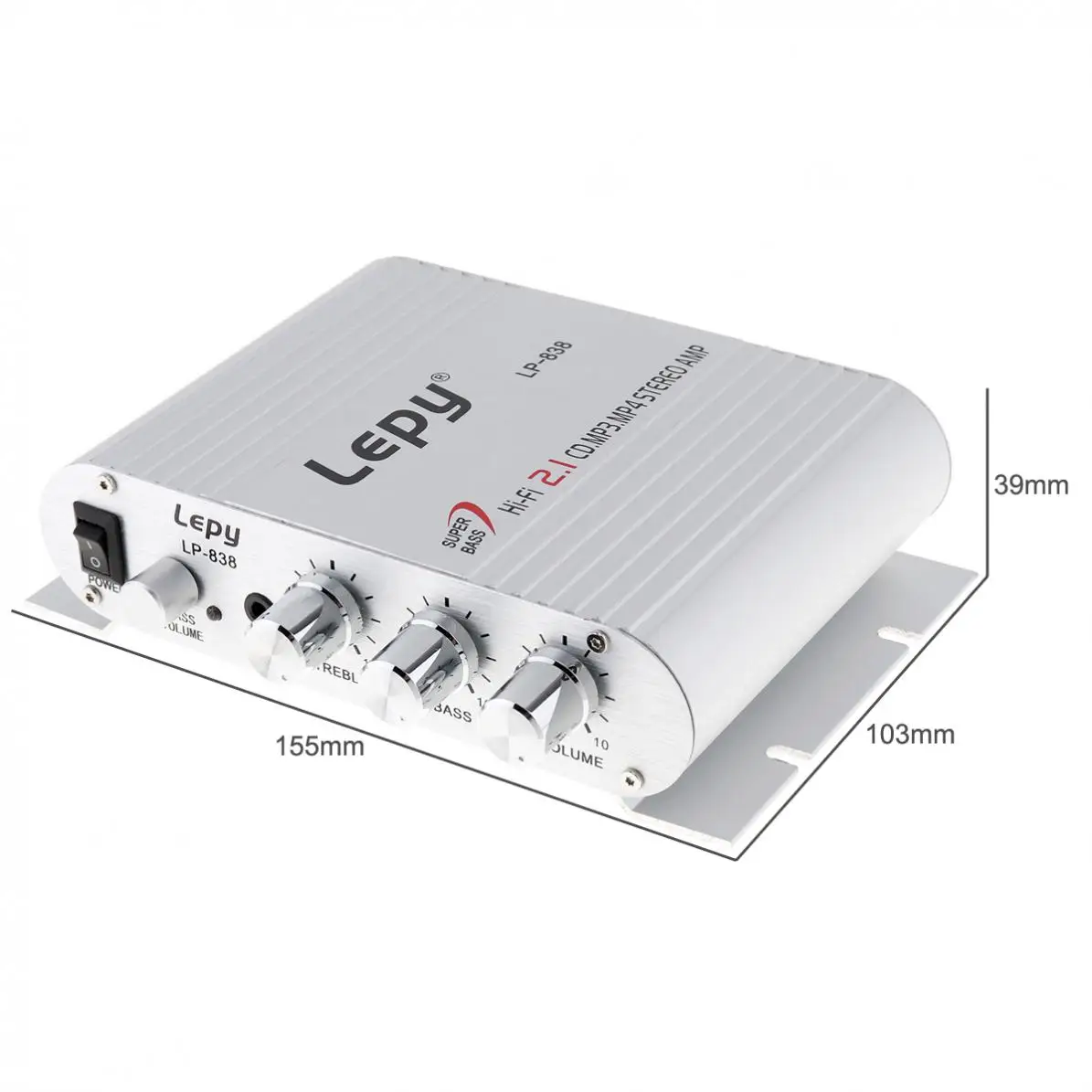 12 В мини Hi-Fi автомобильный стерео аудио усилитель мощности Усилитель Радио MP3 для