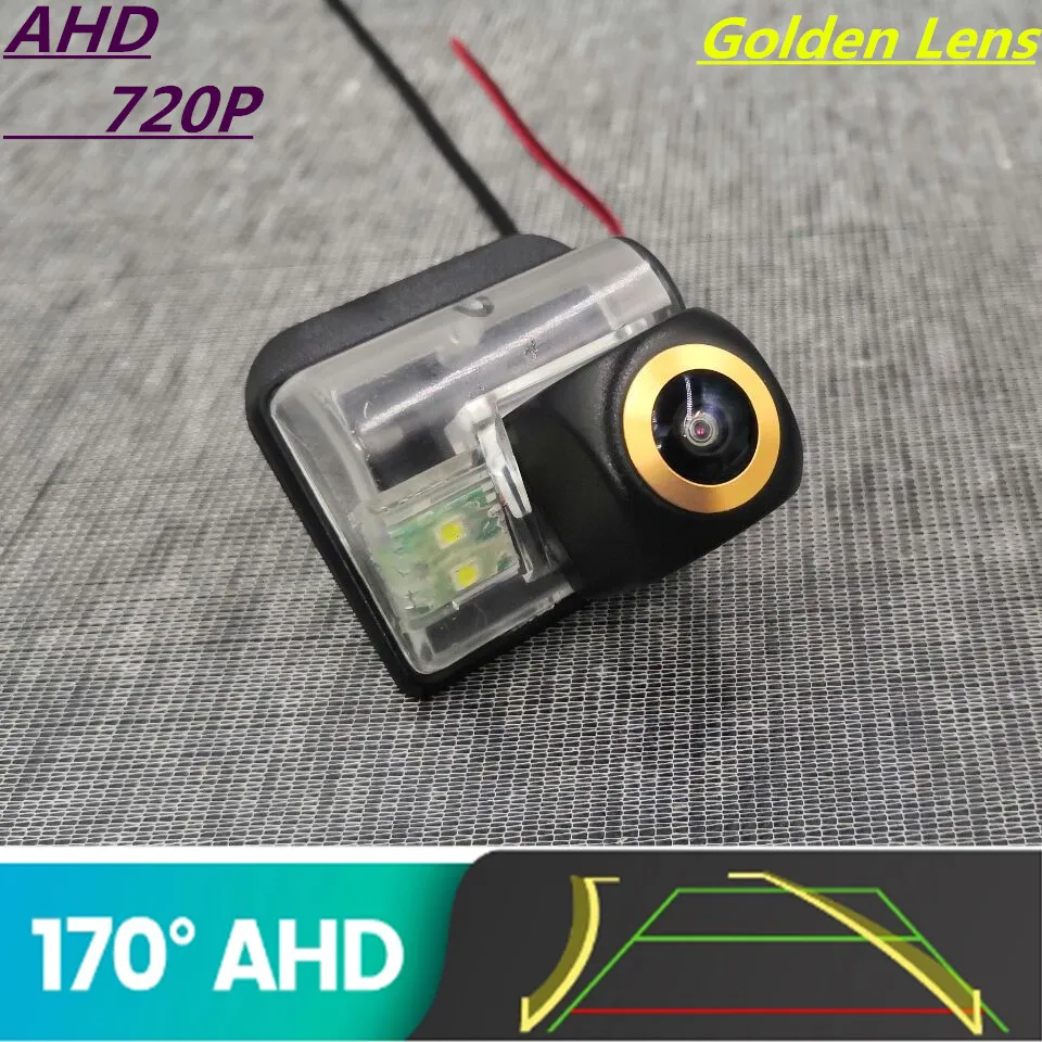

AHD 720P Golden Lens Trajectory Car Rear View Camera For Mazda CX-5 - 2017 Mazda 6 M6 2002 - 2008 CX-7 Reverse Vehicle Monitor